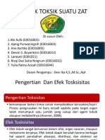 Efek Toksik Suatu Zat