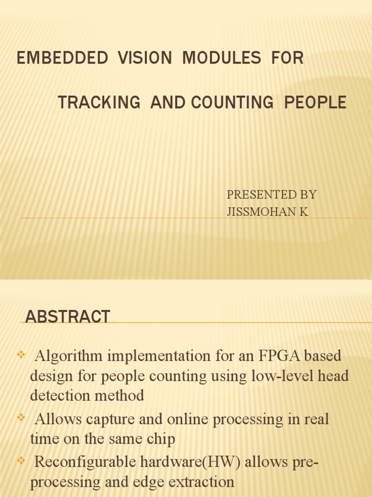 Real-Time People Counting with FPGA | PDF