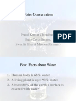 Water Conservation: Pratul Kumar Choudhury State Co-Ordinator, Swachh Bharat Mission (Gramin)
