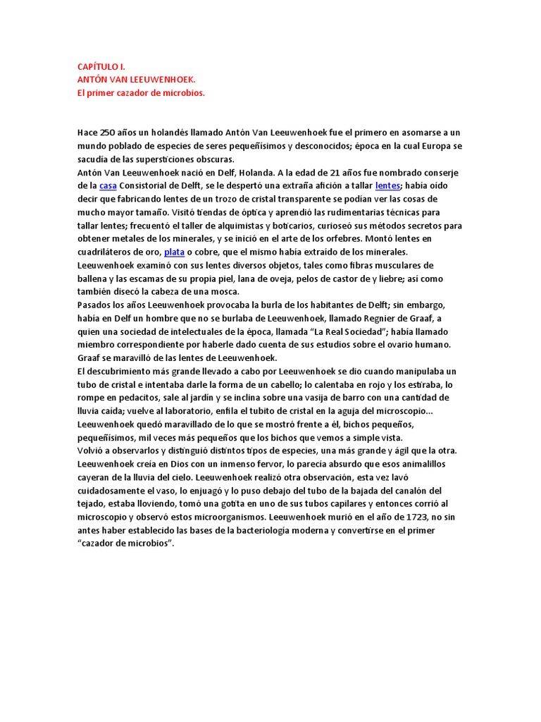 Resumen Cazadores de Microbios | PDF | Rabia | Luis Pasteur
