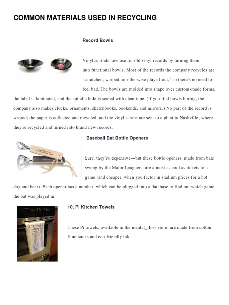 Eco-Friendly Upcycled Products | PDF
