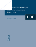 Turistična Destinacija: Sodobna Obravnava Koncepta: Ksenija Vodeb