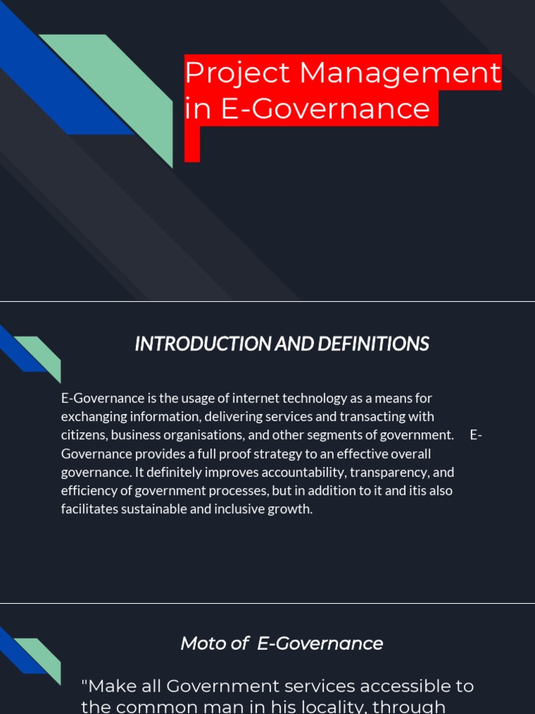 E-Governance Project Management Challenges | PDF | E Government | Literacy