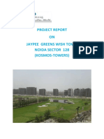 Project Report ON Jaypee Greens Wish Town Noida Sector 128 (Kosmos-Towers)