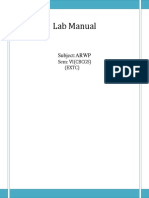 Lab Manual for ARWP Practicals