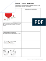 Newtons Laws Matching Activity