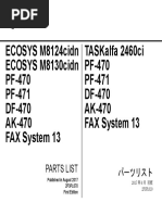 Kyocera ECOSYS M8124,M8130 - Parts List [2017]