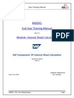 MSEDCL User Training Manual on DF Interest Sheet Calculation