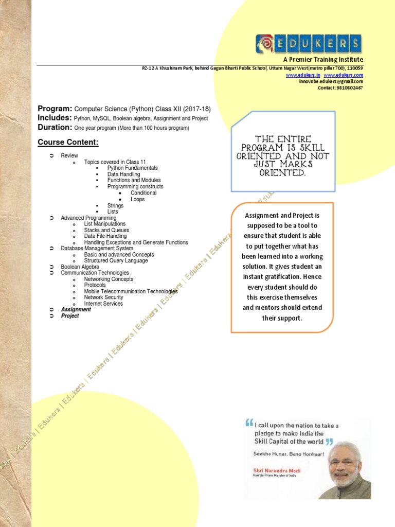 Python Class XII Program PDF | PDF | Python (Programming Language ...