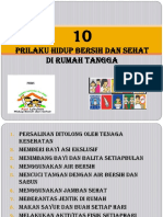 10 PHBS Rumah Tangga