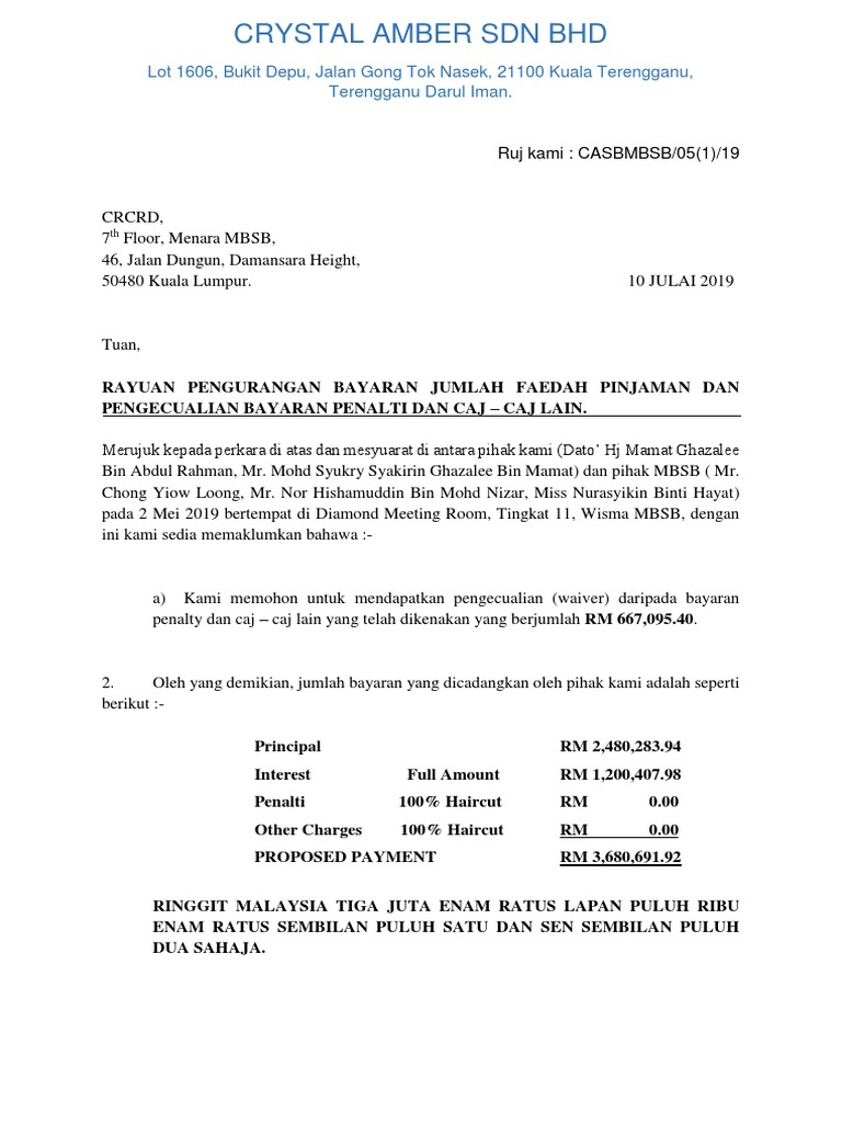 Contoh Surat Permohanan Brochure Pelancongan Johor