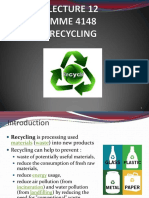Lecture 12 Recycling