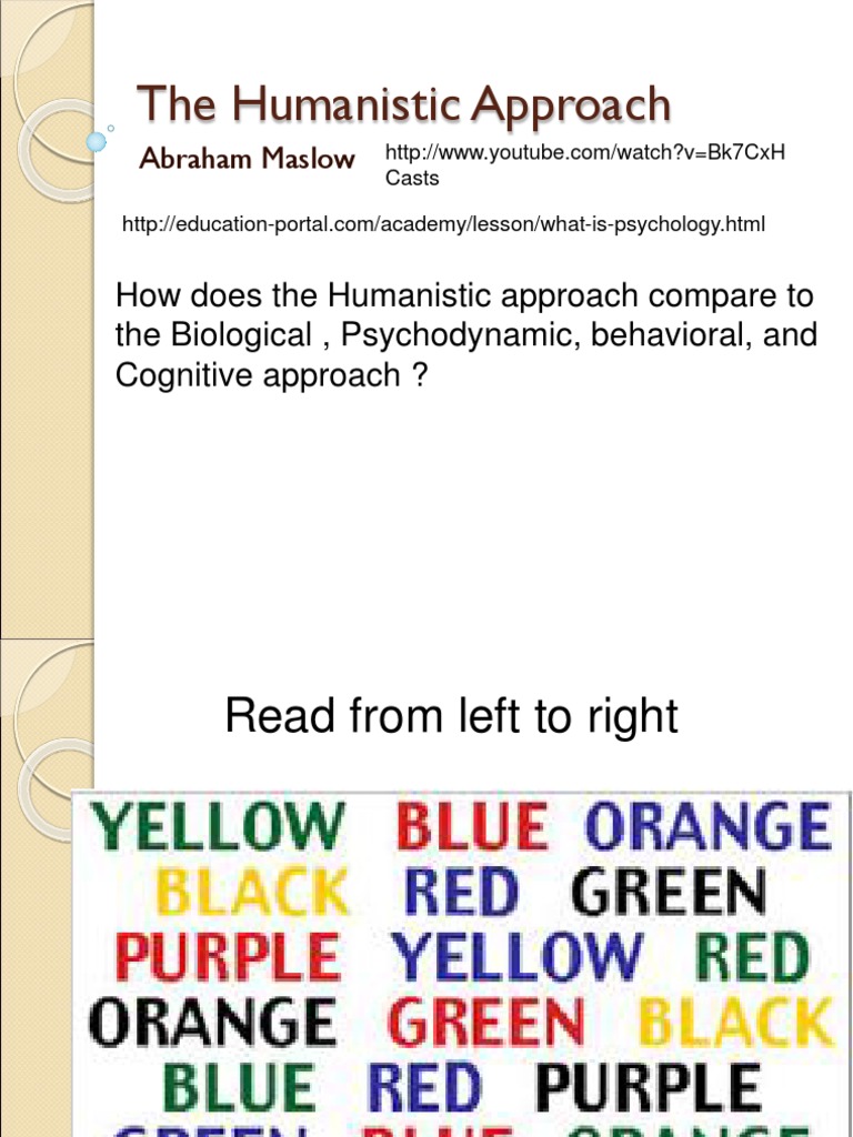 The Humanistic Approach | PDF