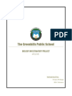 The Greenhills Public School: Biology Investigatory Project