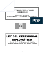 Ley de Ceremonial Diplomatico