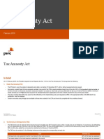 Tax Amnesty Act: February 2019