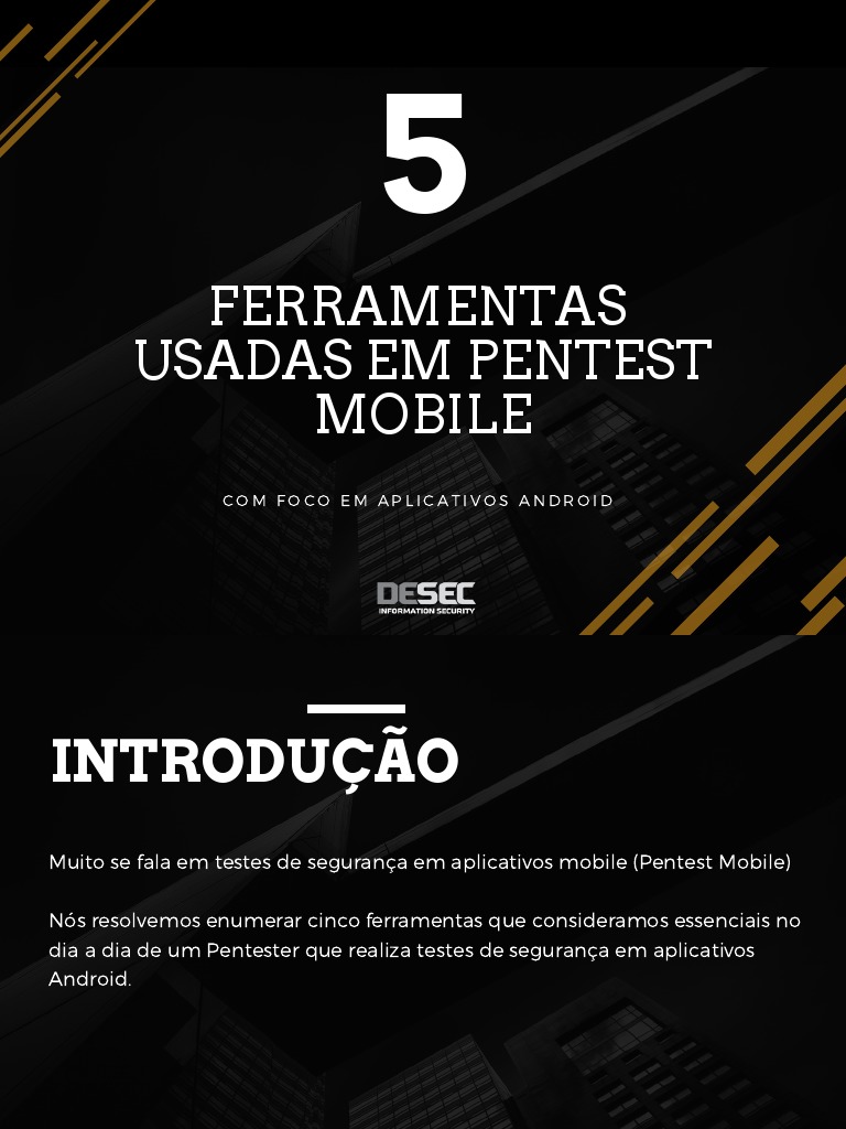 5 Tools Pentest Mobile | PDF | Android (sistema operacional) | Celulares
