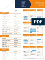 Academic Calendar 2018-2019: 2018-2019 Academic Year Term Dates