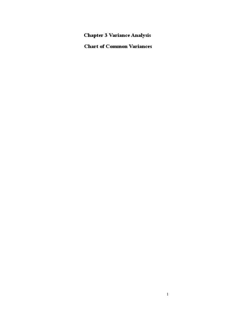 Variance Analysis in Management Accounting | PDF | Labour Economics ...