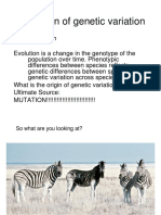 Mutation & Genetic Variation