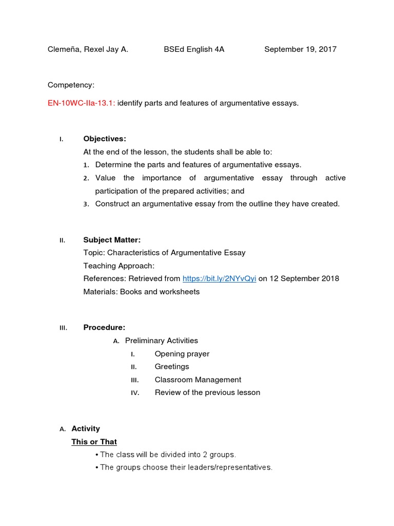 Argumentative essay sample pdf picture