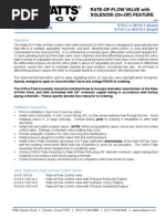Stainless Series S114-1 or S6114-1 (Globe),
S1114-1 or S61114-1 (Angle) Installation Instructions