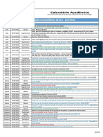 Calendário Acadêmico 19.2 - Docente - Regional Unesa