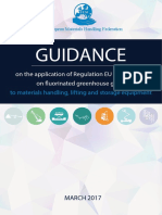 Guidance: On The Application of Regulation EU N 517/2014 On Fluorinated Greenhouse Gases