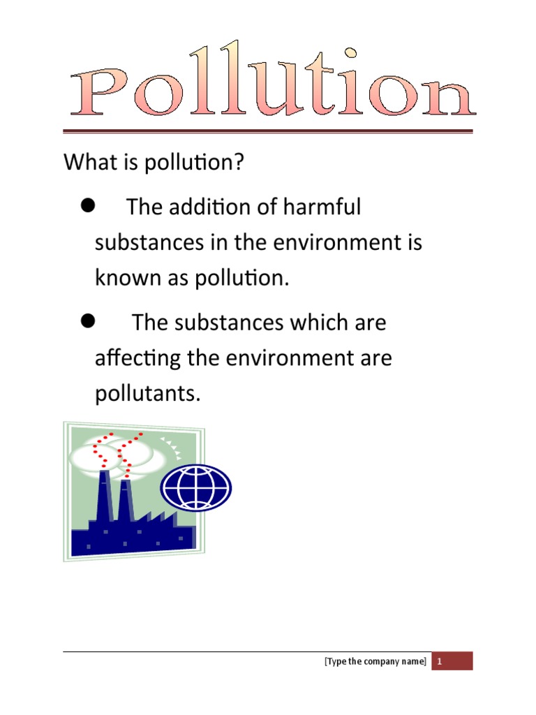 What Is Pollution | PDF