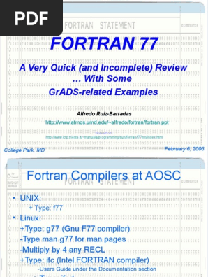 Fortran Ppt Subroutine Array Data Structure