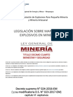 1 Legislacion Explosivos en Mineria