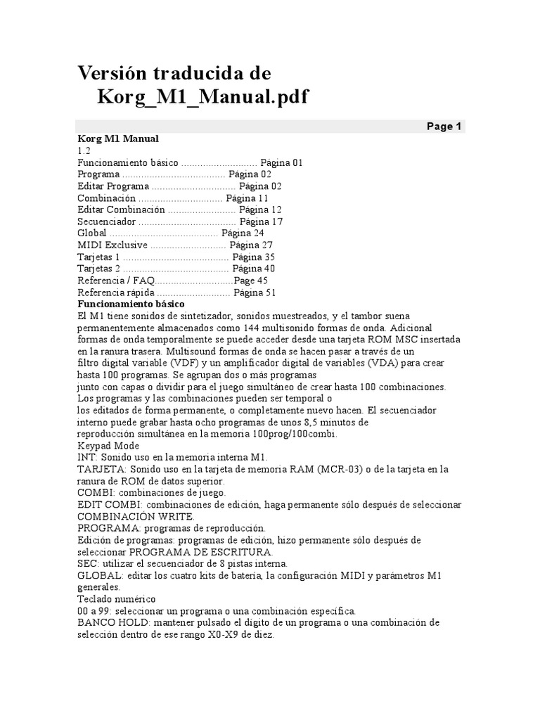 Korg m1 legacy descargar gratis