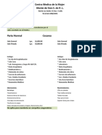 Cotizacion de Parto y Cesarea