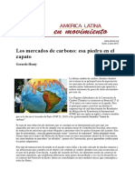Mercado Carbono en America Latina y el cambio climático