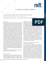 Metabolic Risk Factors in Kidney Transplant Candidates and Recipients