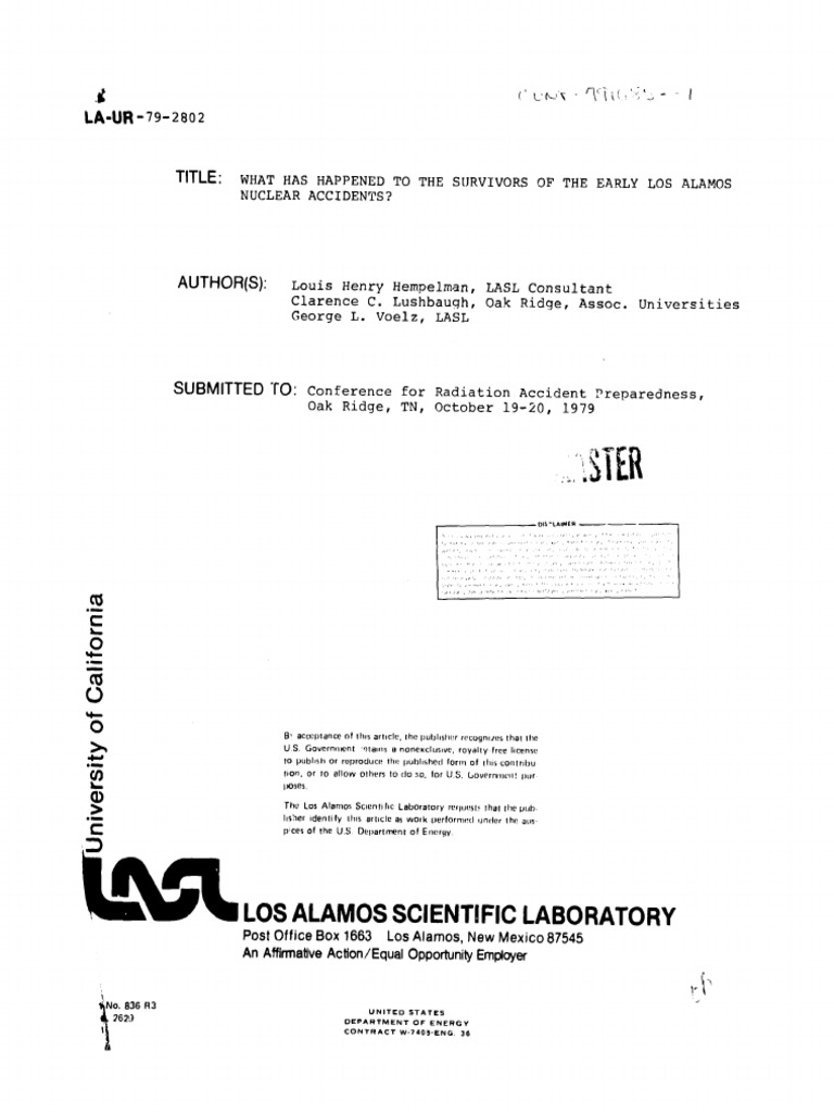 What Happened To The Survivors of The Early Los Alamos Nuclear