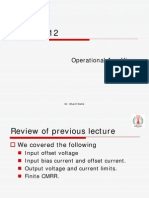 Operational Amplifiers Lect. 3: Dr. Sherif Kishk