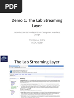 Demo 1 The Lab Streaming Layer