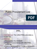 Public Procurement Laws