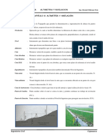 Nivelación geométrica con nivel de ingeniero para determinar cotas de puntos topográficos