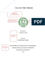 IIU UnderGrad Thesis Format