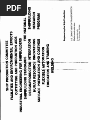 Engineering For Ship Production Pdf Shipbuilding Engineering
