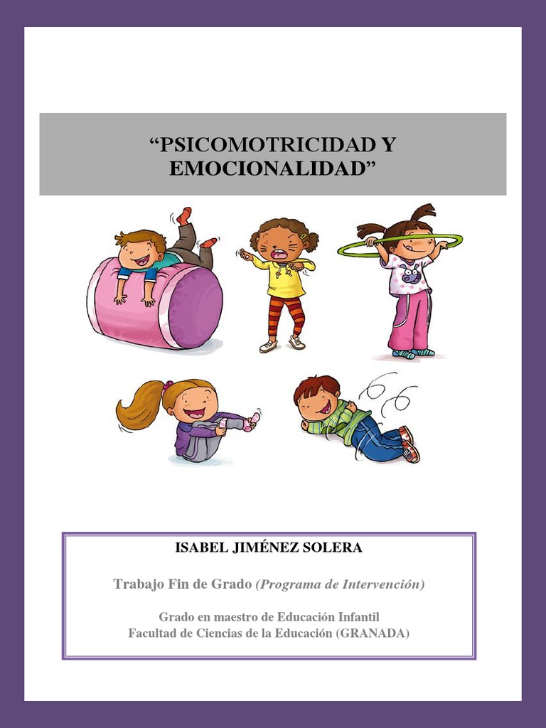 Psicomotricidad y Desarrollo Emocional Infantil | PDF | Las emociones ...