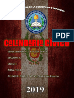 Calendario Cívico Escolar Listo