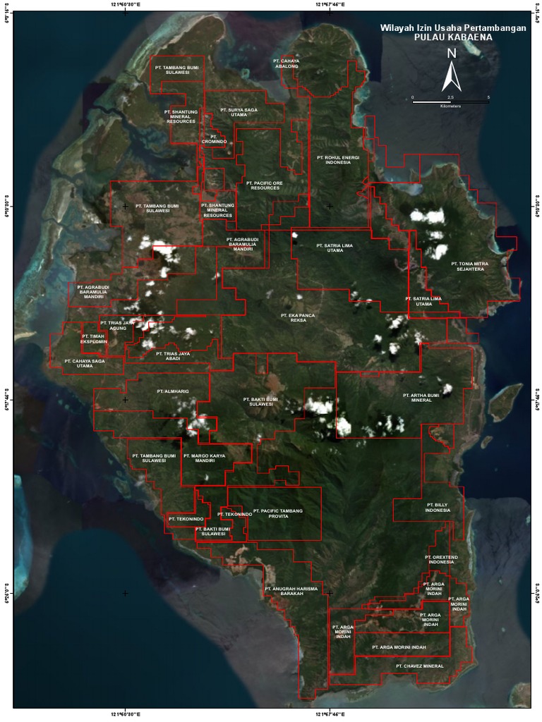 Peta Izin Tambang Pulau Kabaena | PDF
