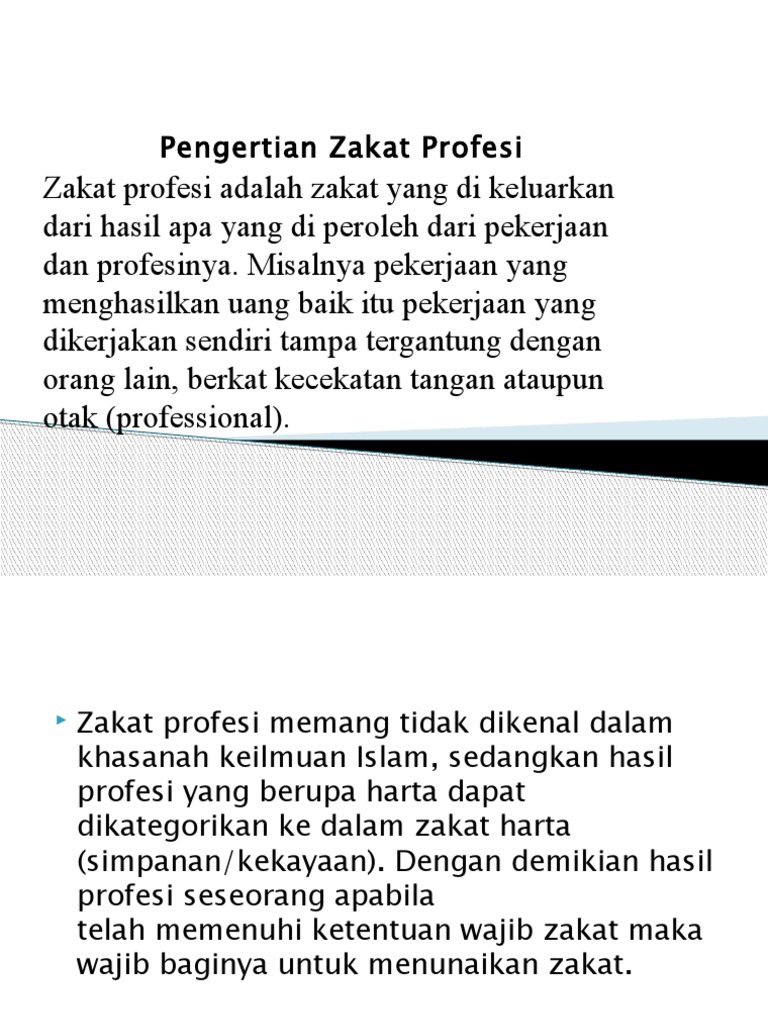 Zakat Profesi Ppt