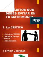 10 Hábitos Que Debes Evitar Entu Matrimonio