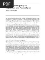 González Aja, T - Spanish Sport Policy in Republican and Fascist Spain