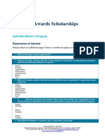 Australia Awards Split Site Master's Program EOI Form 190214