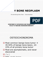 Primary Bone Neoplasm: Department of Orthopaedic and Traumatology Faculty of Medicine Hasanuddin University
